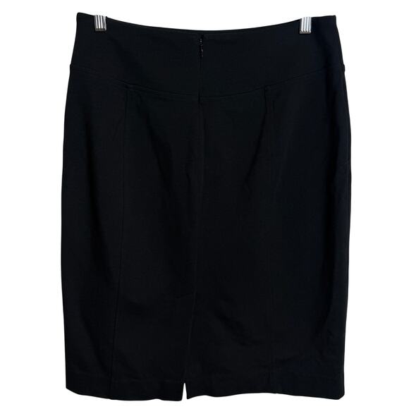 Michael Kors Women Skirt Black Straight Back Zipper Stretch Back Slit Career EUC - Picture 3 of 8